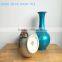 Narrow-mouth ceramic flower vase from a factory