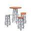 Perfect quality aluminum high bar stool chair