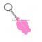 cute soft silicone key chain for hotel