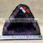 Natural Rock Triangular Amethyst Geode Crystal Ornaments