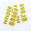 Custom sexy 3D pale gold mini beads nail design sticker caviar nail patch 14 day nail decals