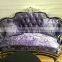 Factory price home/hotel living room sofas living room furniture, purple velvet sofa