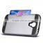 Hot Selling TPU+PC Wire Drawing Phone Case with card slot for Samsung S4,S5 Mobile Phone Case