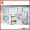 Classical cold clear glass mug with handle 300ml