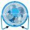 4" inch mini USB power desktop metal electric air cooling fan for home office cooler