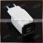 US UK EU Plug 5V 2.4A Dual USB Travel Charger White