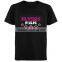 Custom design el sound activated t shirt with 4pcs sound active inverter