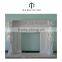 Home decorative white marble table ethanol fireplace