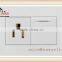 110V American design wall electric 1 gang switch+ 15A socket