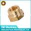 Small batch available OEM cnc machining Brass Reducing Hex Bushing