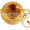 IndianArtVilla Beautiful Design Shining Brass Round Lining Tea Pot 450 ML - Serving Tea Coffee Tableware Decorative Home Hotel