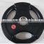 Pu Weight Plate with three hand grip and metal ring