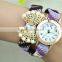 Guangzhou supplier fashion wrap bracelet watch lady shell bracelet watch