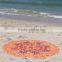 Indian Mandala Style Customize Color Round Beach Tablecloth Blanket