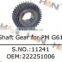 SHAFT FOR PM G64 OEM 284940009 Concrete Pump spare parts for Putzmeister Zoomlion Sany