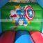 Customsized inflatable colorful combo castle with slide for kids
