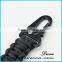 Custom LOGO paracord survival keychain with a thick firebar