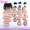 Drop shipping service Alibaba China wholesale ombre hair extension 100% unprocessed brazilian ombre hair weave