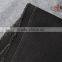 Factory Stock Lot Black Face Black Back Slub 72%Cotton Denim Fabric