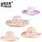 wholesale hat fashion printing lady hat paper straw hat