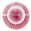 YiWu Wholesale Pink paper Doily fans Paper Rosettes/ Fans