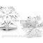 2016 New Styles Designs Christmas Snow Shape Cuff Links Cufflinks for Men Women Jewelry