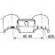 JY-29|Chrome plated metal clamp for flexible pipe|Anti-rust pipe fittings|Industrial metal joint for lean pipe