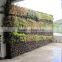 FOR GARDEN HOUSE YARD gabion box stone wall with plant/ corrosion resistance / galvanized metallic coated / welded wire mesh