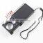 Portable 30x 60x magnifying glass with led lights jewelry maps newspapers for loupe magnifiers watchmaker