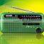 emergency solar power RADIO AM/FM/SW1-2 bands radio crank power radio with LED