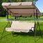 vivinature Outdoor Garden Patio Covered Swing with Frame, Sand