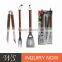 3 Piece Barbecue Tool Set W Folding Easy-carry Tote Bag