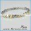 Mens germanium and tourmaline bracelet, germanium ceramic bracelet