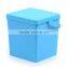 Wicker style Square water pail plastick bucket with lid and handle