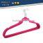 ABS plastic velvet antiskid hangers flocking clothes hanger with pulley for man
