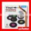 UCHOME Plastic emulational vinyl record vinyl disc CD cup coaster 6pcs a set with a box