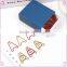 English Letters A shaped colorful binding paper clips
