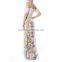floral print lace trim maxi dress elegant woman dress party dresses