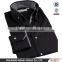new design men's contrast high collar double collar button down long sleeve fashion dress shirt with french cuffs