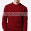 Mans round colloar cable knit pattern pullover sweater with high quality