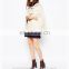 wholesale OEM winter fashion ladies wide sleeves wool cape coat with hooded neck