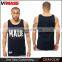 New custom100% combed cotton printing tank top for man