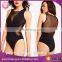 2016 Sexy Women Mesh Panelled Plunge Black Bodysuit Wholesale