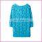 spring and antumn big size high elasticed lace half sleeves women's blouse lady top