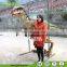 Camera in dinosaur body robotic flexible dinosaur costume