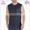 custom high quality mens round neck sleeveless tshirt