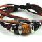 Best Selling Stylish Mens Handmade Leather Wristband Hemp Bracelets Wholesale Price
