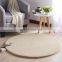 Household modern shaggy cashmere bedroom play rabbit fur rug carpet round