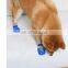 4pc/set pet dog cat shoes socks outdoor wear sock Non-slip plastic sole