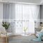 Fashionable and simple embroider sheer curtain voile fabric curtains